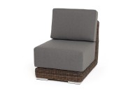 Диванный модуль прямой с подушками Капри, коричневый 4sis 