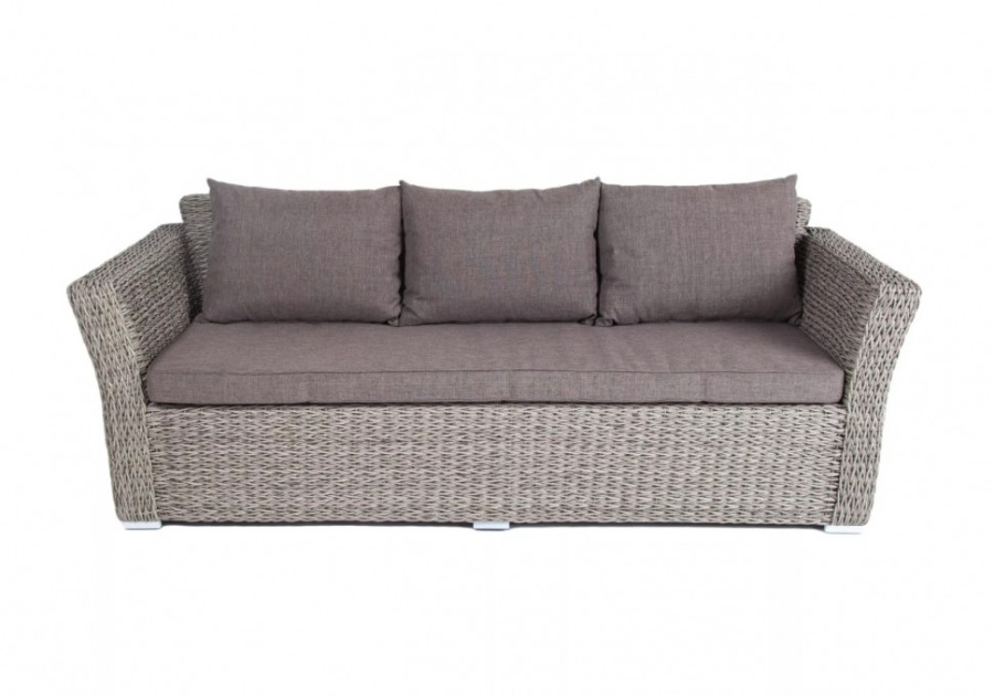 Диван трехместный Капучино ротанг гиацинт Graphite 4sis