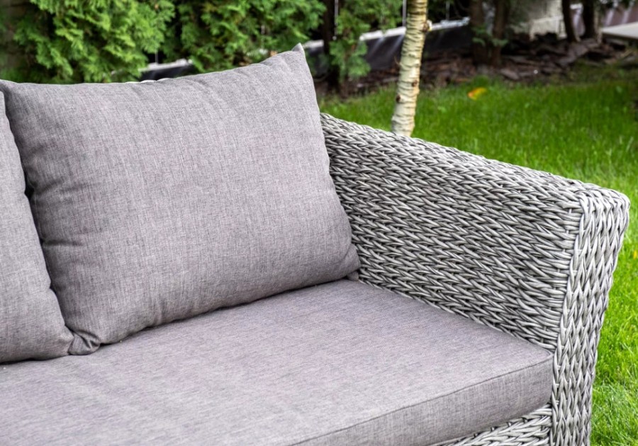 Диван трехместный Капучино ротанг гиацинт Graphite 4sis