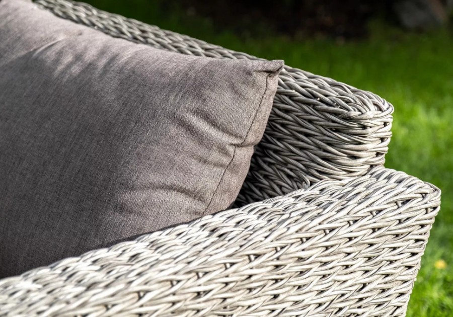 Диван трехместный Капучино ротанг гиацинт Graphite 4sis