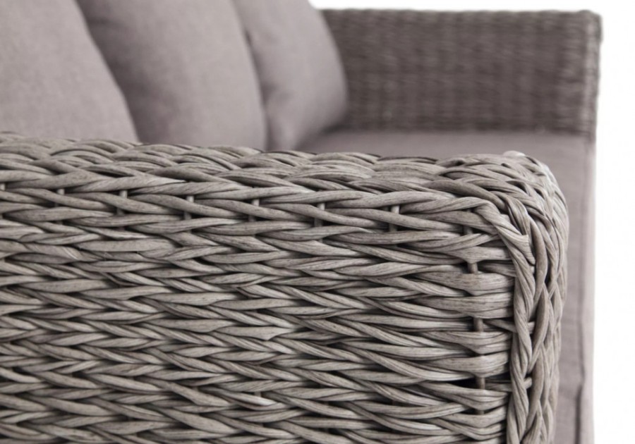 Диван трехместный Капучино ротанг гиацинт Graphite 4sis