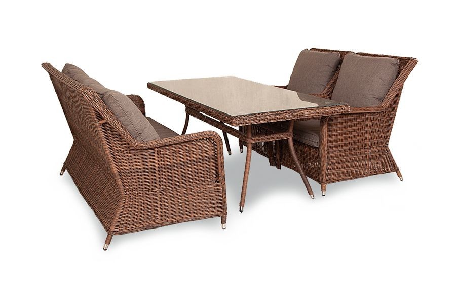 Обеденная группа Гляссе коричневая 4sis