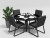 Обеденная группа Primavera серо-черная Gardenini