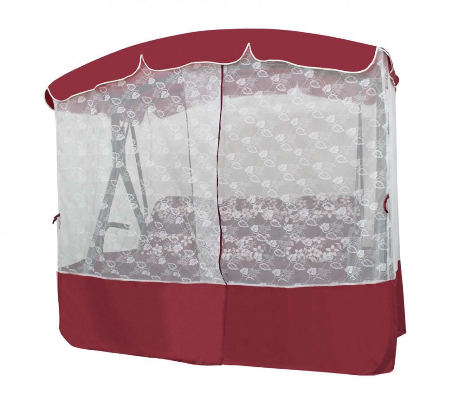 Садовые качели Элегант Премиум со столиком Бордо Garden