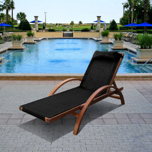 Шезлонг-лежак Мальта AFM-512A Black Афина