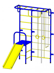 Детский спортивный комплекс С107М сине/жёлтый Пионер Детский спортивный комплекс С107М сине/жёлтый Пионер