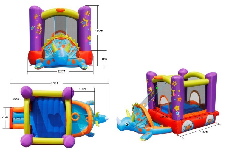 Батут Динозаврик Happy Hop