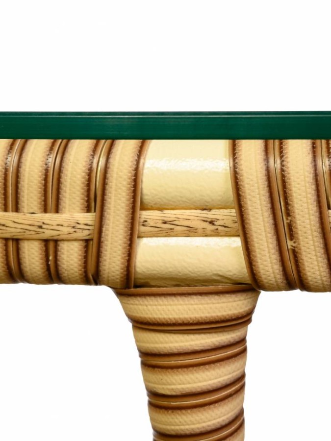 Стол Java (Ява) из искусственного ротанга, слоновая кость Garden story