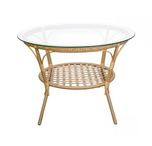 Стол Java (Ява) из искусственного ротанга, слоновая кость Garden story