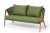Двухместный диван из роупа Амстердам, зеленый 4sis