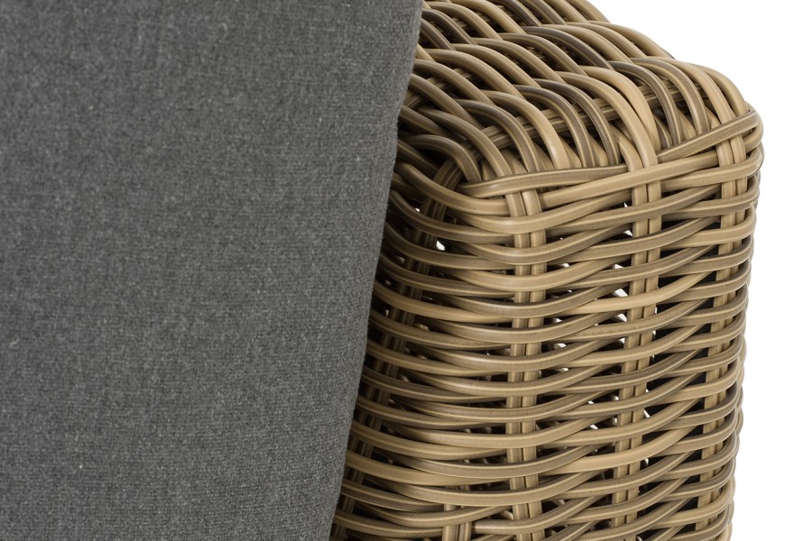 Диванный модуль прямой с подушками Капри, соломенный 4sis 