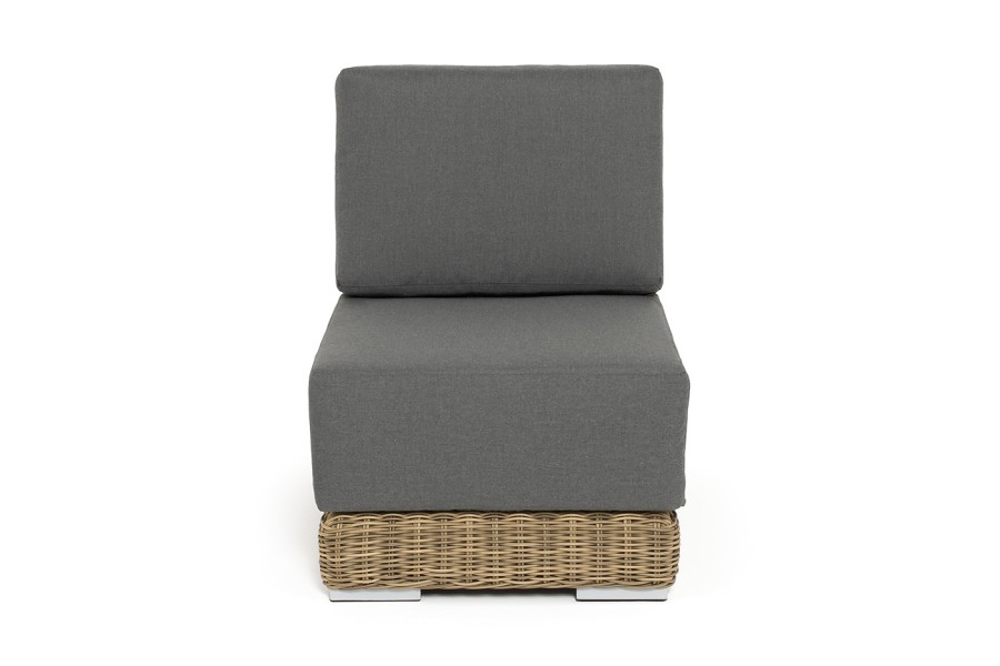 Диванный модуль прямой с подушками Капри, соломенный 4sis 