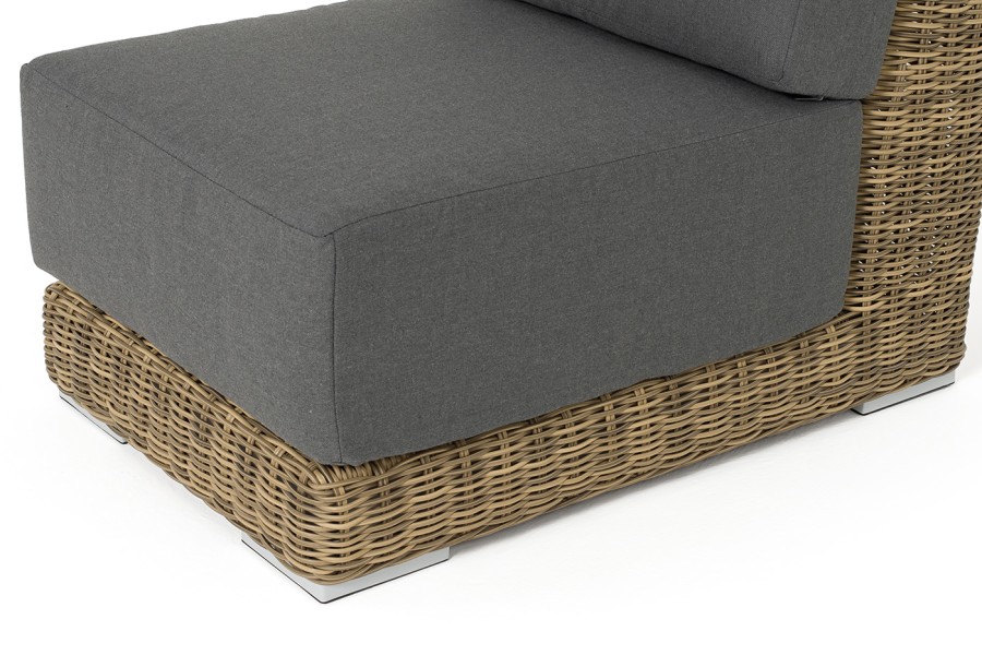 Диванный модуль прямой с подушками Капри, соломенный 4sis 