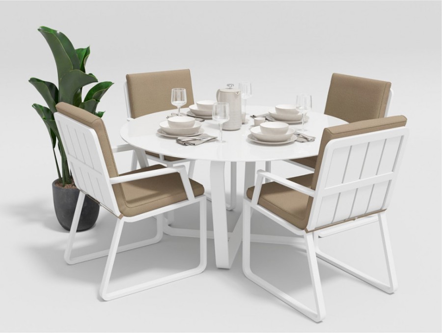 Обеденная группа Primavera-2 white Gardenini