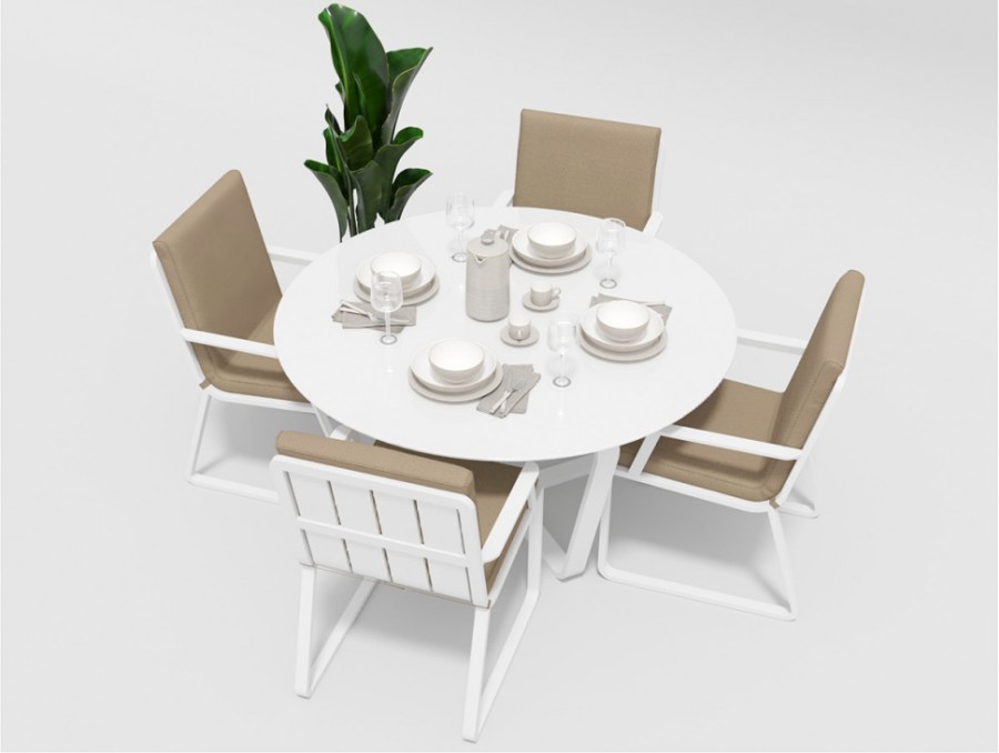 Обеденная группа Primavera-2 white Gardenini