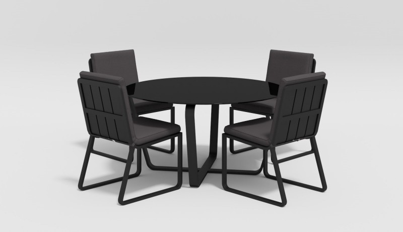 Стул Voglie антрацит без подлокотников Gardenini