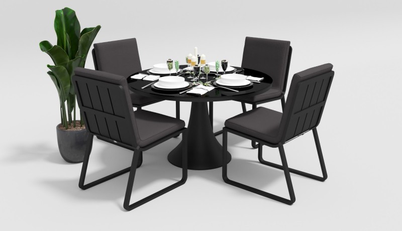 Стул Voglie антрацит без подлокотников Gardenini