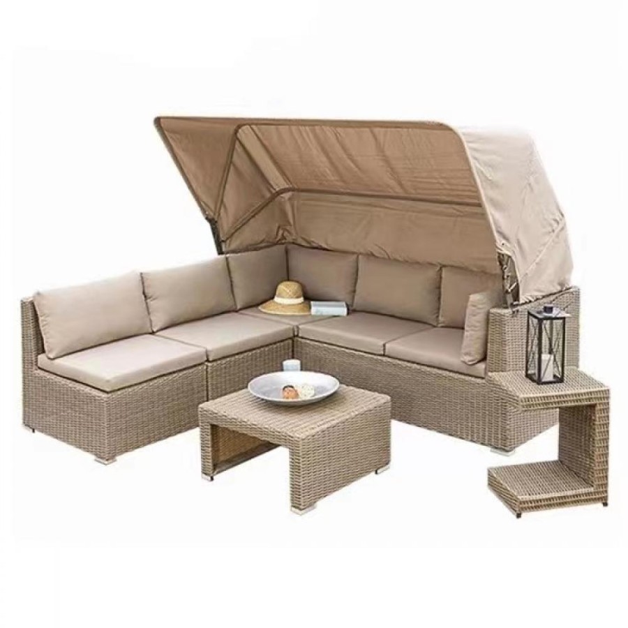 Диван-трансформер из искусственного ротанга AFM-320 Beige Афина