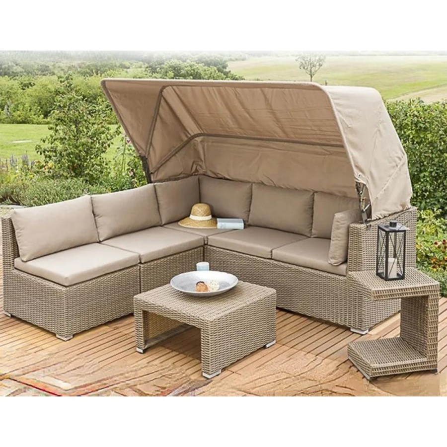 Диван-трансформер из искусственного ротанга AFM-320 Beige Афина