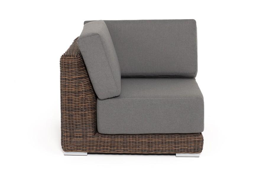 Угловой модуль с подушками Капри, коричневый 4sis 