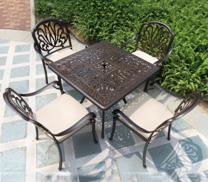 Обеденная группа Rosolini из литого алюминия Кит Маркет