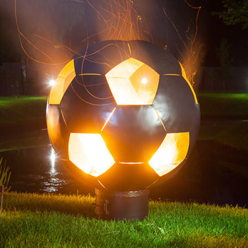 Необычная сфера для огня Футбольный мяч