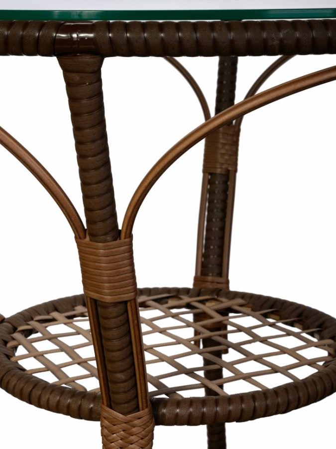 Стол Bali (Бали) из искусственного ротанга, орех Garden story