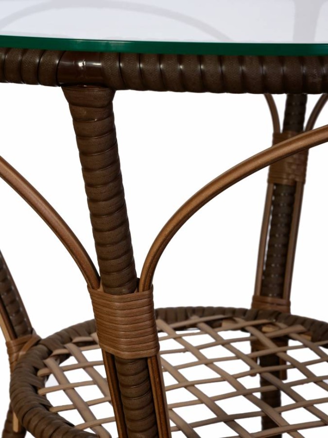 Стол Bali (Бали) из искусственного ротанга, орех Garden story