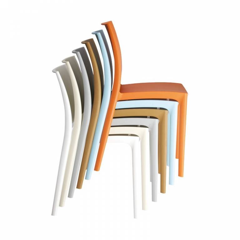 Стул пластиковый Maya темно-серый Garden