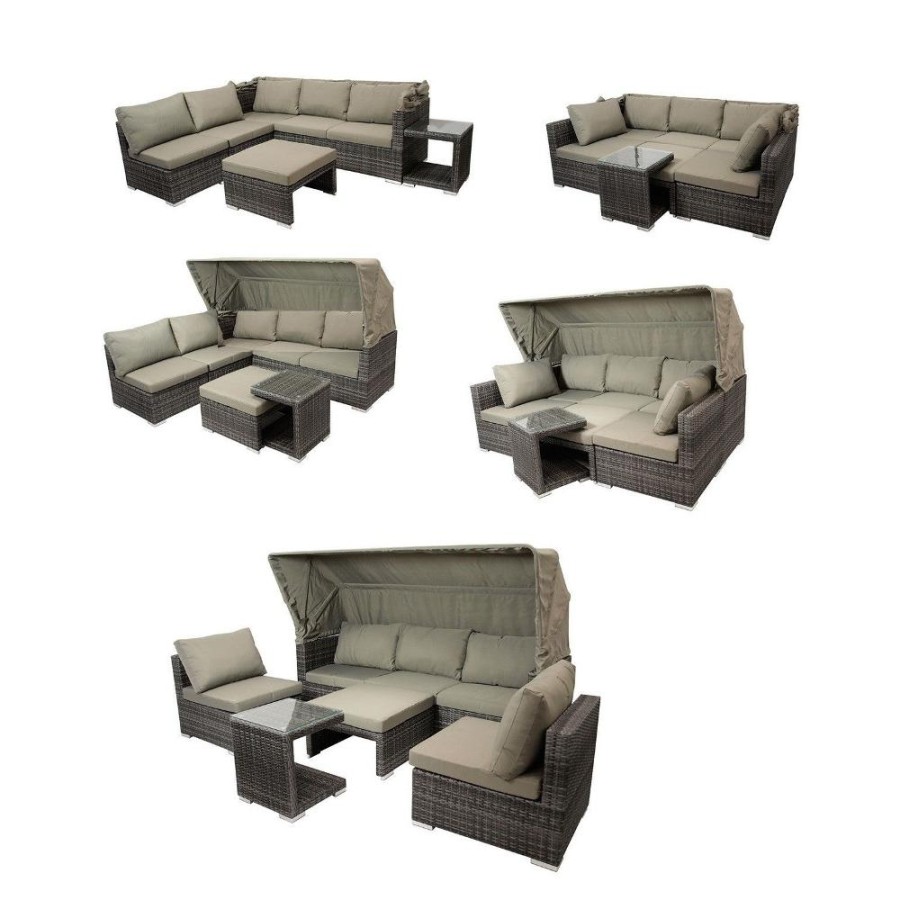 Комплект мебели из искусственного ротанга AFM-320G Grey Афина