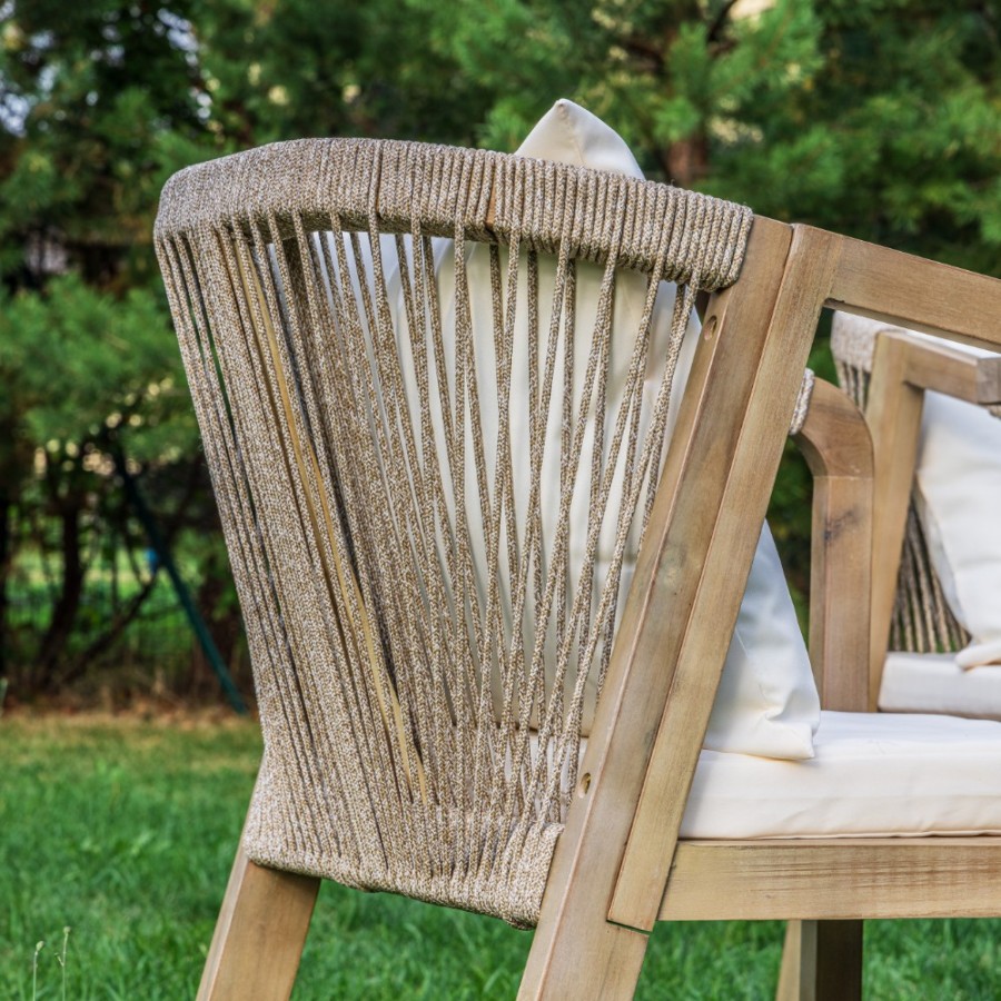 Обеденный комплект MICHELLE 6 из массива акации Royal Family