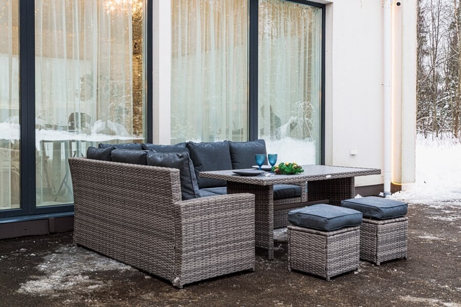 Kомплект мебели из искусственного ротанга Zorro серый Royal Family