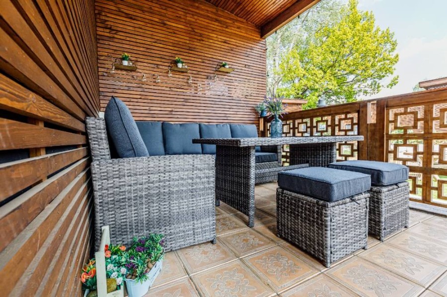 Kомплект мебели из искусственного ротанга Zorro серый Royal Family