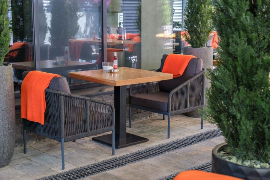 Кресло плетеное из роупа Канны темно-серое 4sis