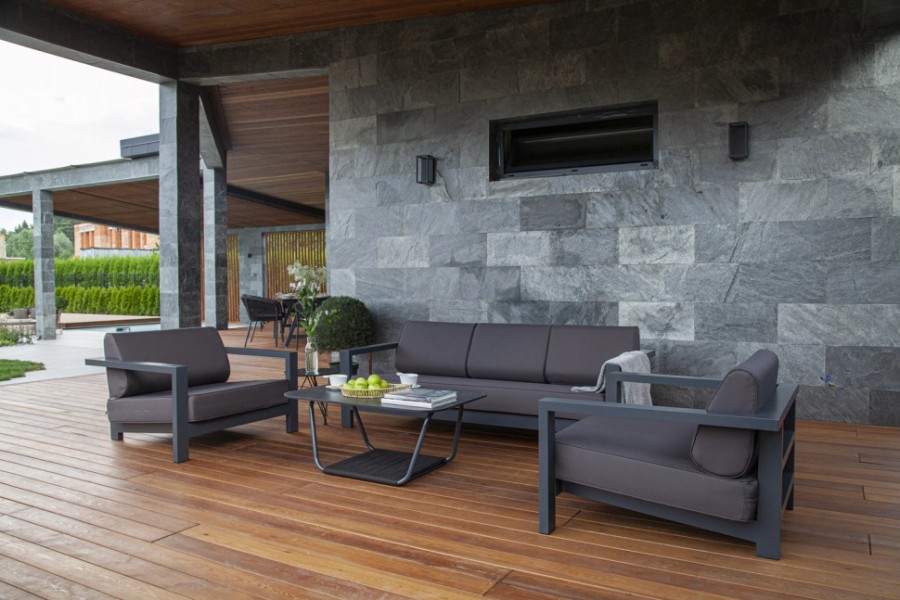 Журнальный стол Гранада 90х60см серый гранит 4sis