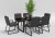 Обеденная группа Voglie 180 антрацит Gardenini