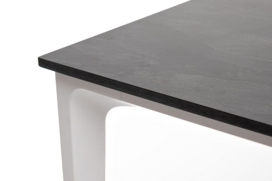 Обеденный стол Малага из HPL 90 серый гранит 4sis