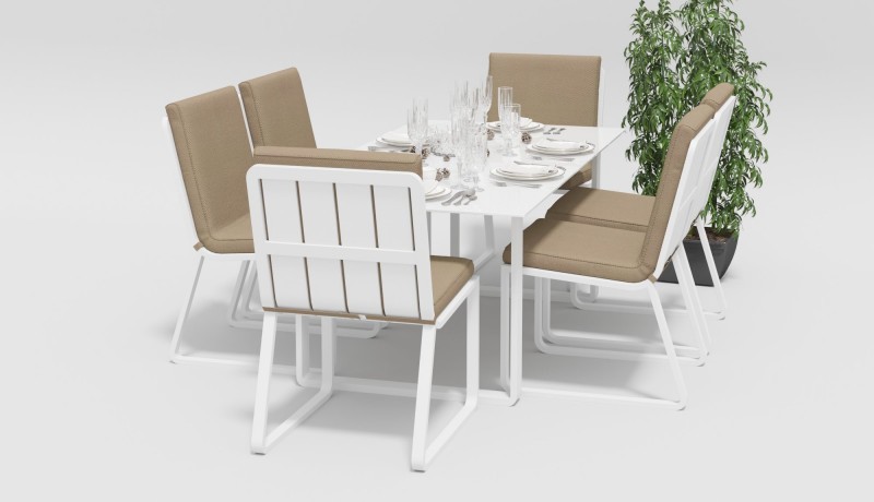 Стул Voglie бежевый без подлокотников Gardenini