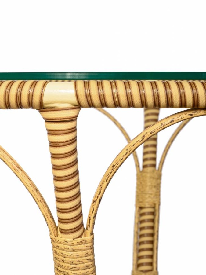 Стол Bali (Бали) из искусственного ротанга, слоновая кость Garden story