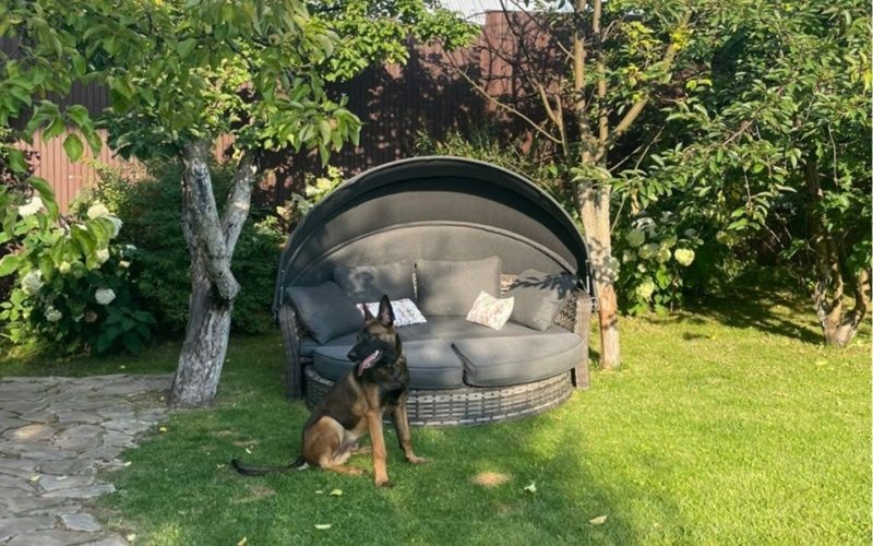 Диван-трансформер Violetta из искусственного ротанга Royal Family