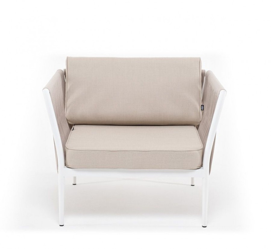 Плетеное кресло из роупа Касабланка бежевое 4sis