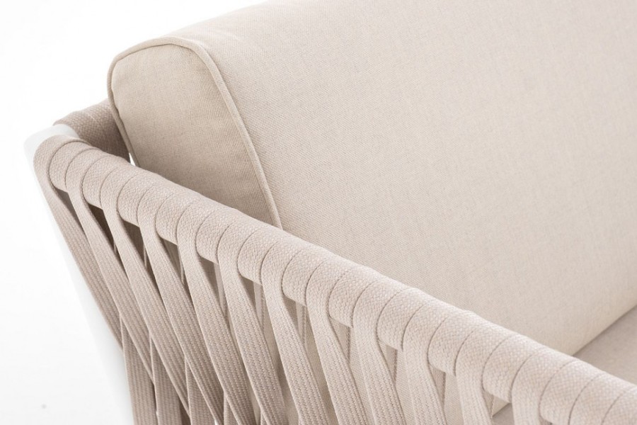 Плетеное кресло из роупа Касабланка бежевое 4sis