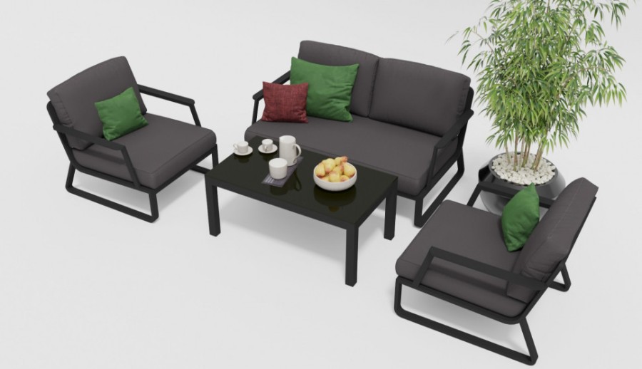 Лаунж зона Voglie антрацит Gardenini