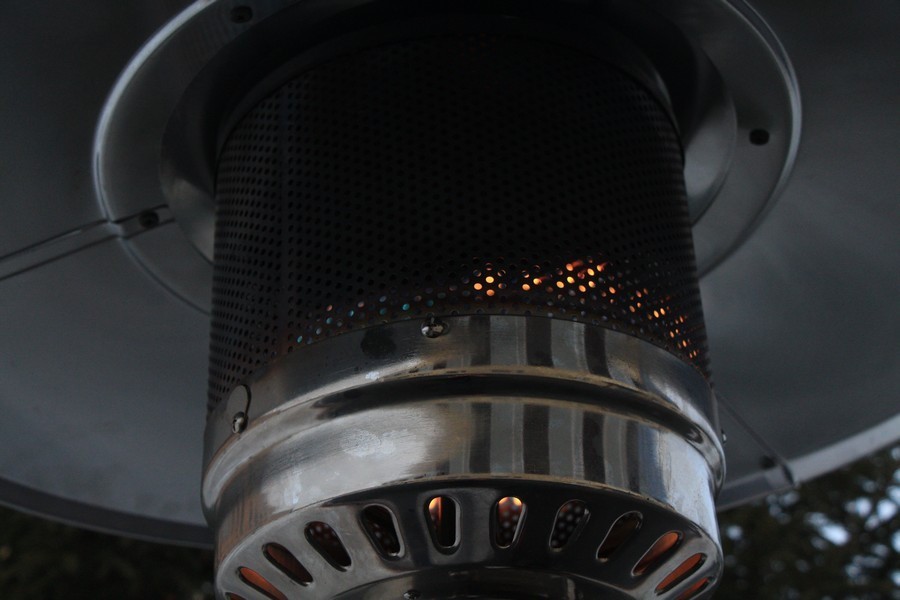 Уличный газовый обогреватель Aesto A-01 silver Garden