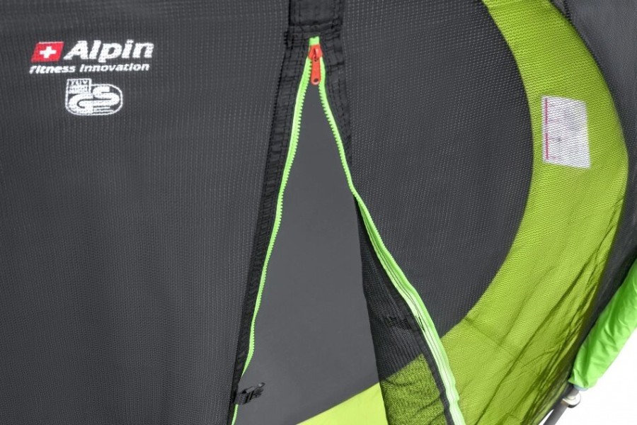 Батут ALPIN, 3,74м с защитной сеткой и лестницей