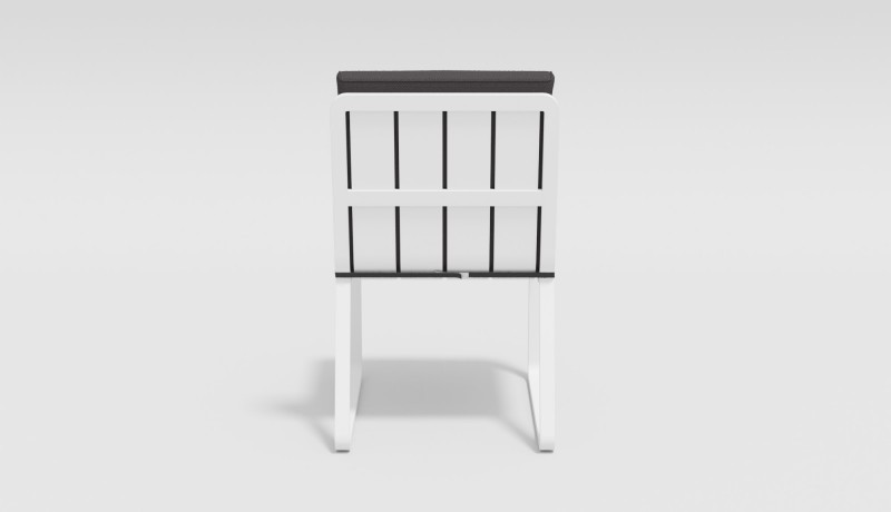 Стул Voglie белый антрацит без подлокотников Gardenini