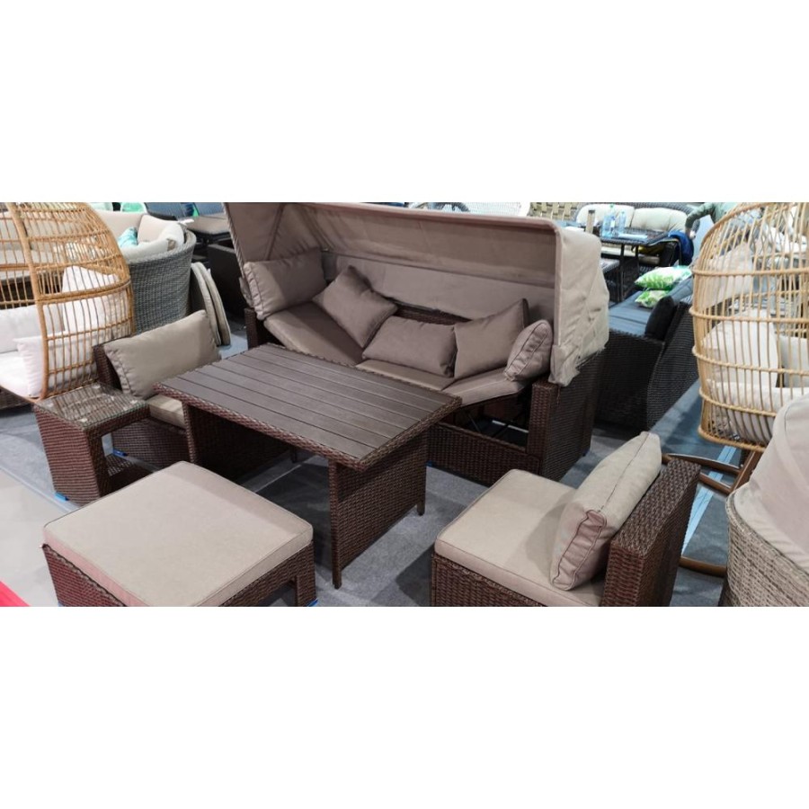 Комплект мебели с диваном AFM-320B-T320 Brown Афина