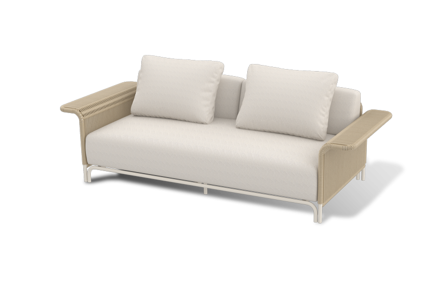 Лаунж-зона из искусственного ротанга Мальдивы, соломенный 4sis