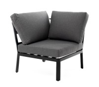 Диванный модуль угловой алюминиевый Париж, цвет серый 4sis