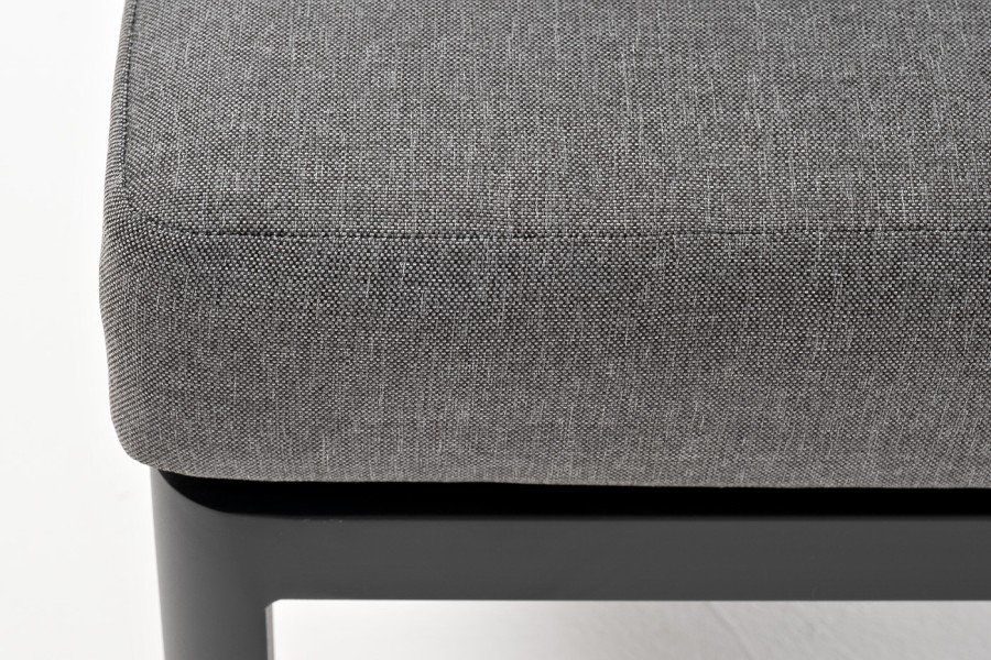 Диванный модуль угловой алюминиевый Париж, цвет серый 4sis